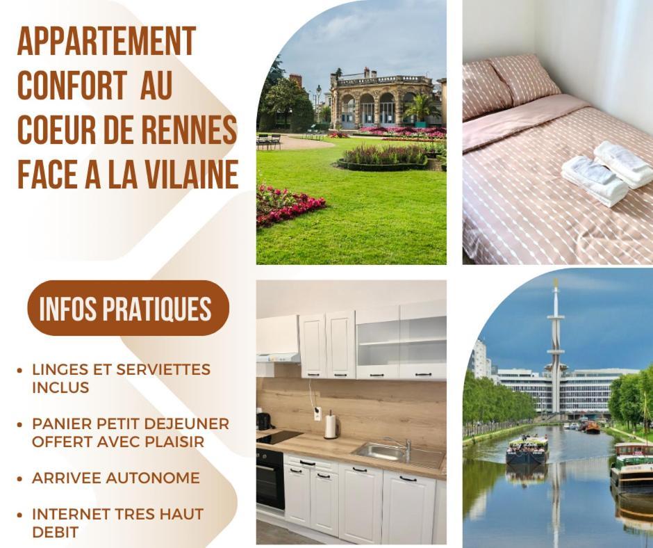 Charmant Cocon Au Coeur De Rennes Calme Et Lumineux Extérieur photo